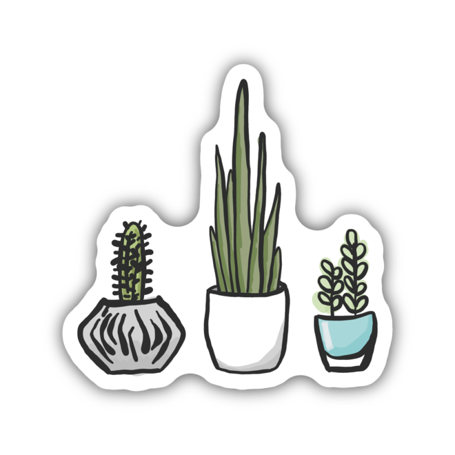Potted Plants | Large Printed Stickers