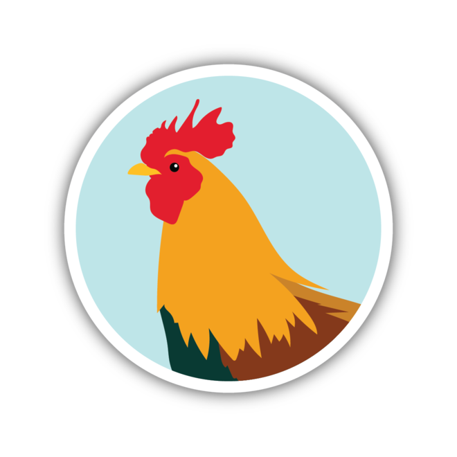 Chicken | Large Printed Vinyl Sticker