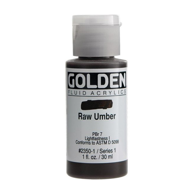 Golden 1oz Fluid Raw Umber Series 1