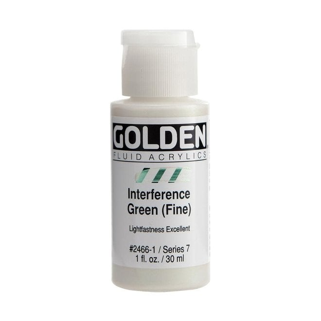 Golden 1oz Fluid Interference Green (Fine) Series 7