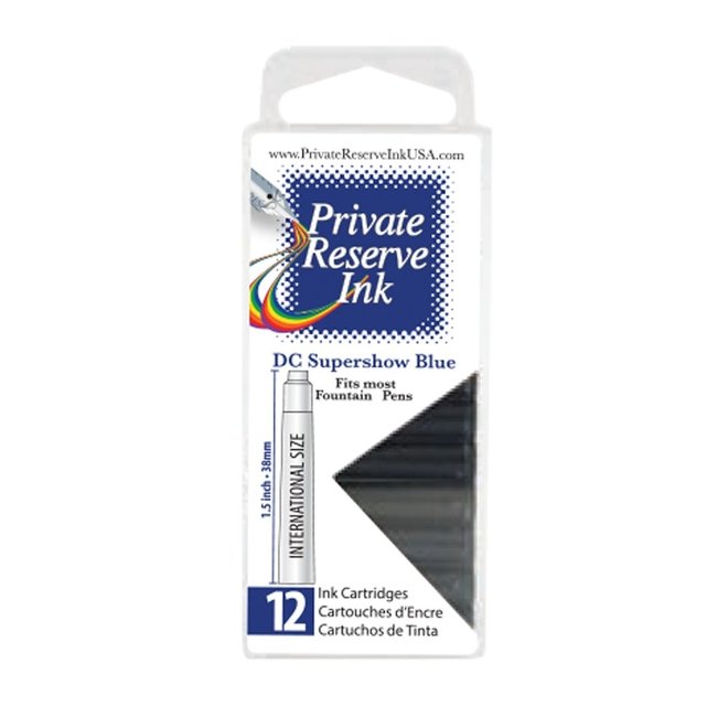 Private Reserve Ink Cartridge 12 Pack Dc Supershow Blue