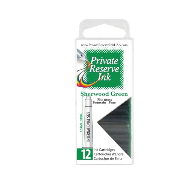 Private Reserve Ink Cartridge 12 pack Sherwood Green