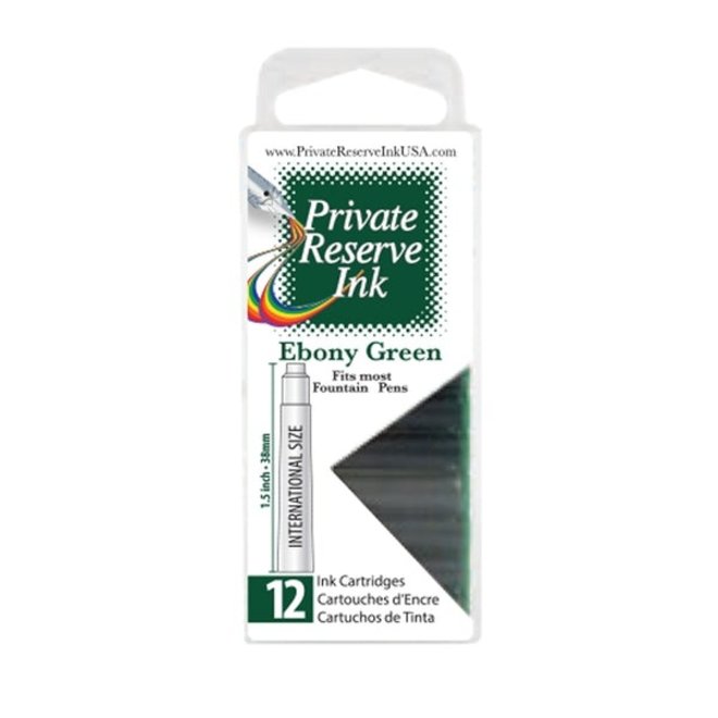 Private Reserve Ink Cartridge 12 pack Ebony Green