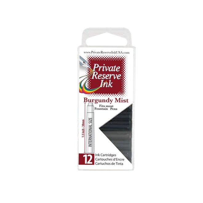 Private Reserve Ink Cartridge 12 pack Burgundy Mist