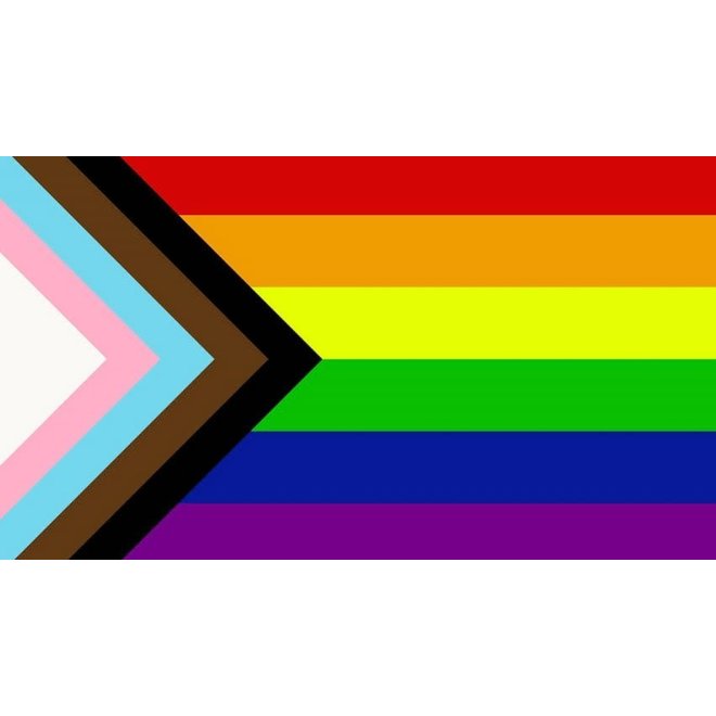 Progressive Rainbow Pride Flag - 3'x5'