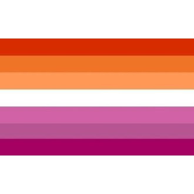 Lesbian Pride Flag, Sunset - Polyester 36x60"