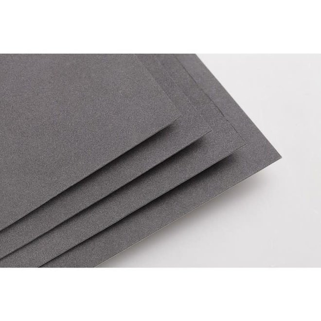 Clairefontaine Pastelmat Pastel Card 19.5X25.5" 170Lb Anthracite Black 5 Sheet Pack
