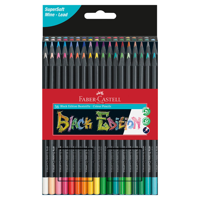 Faber Castell Black Edition Colour Pencils 36 Set
