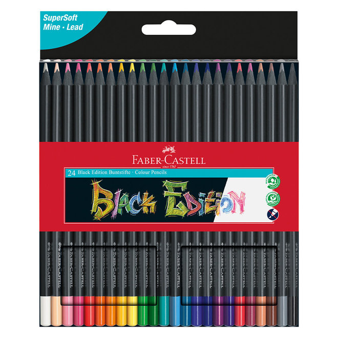Faber Castell Black Edition Colour Pencils 24 Set