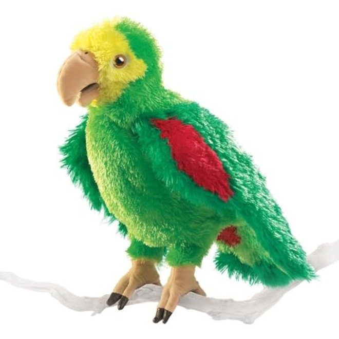 Folkmanis Hand Puppet Amazon Parrot Endeavours ThinkPlay