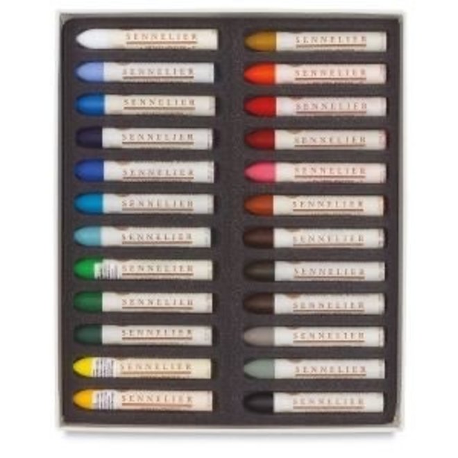 Sennelier Oil Pastel Set Assorted  Colours, Set Of 24