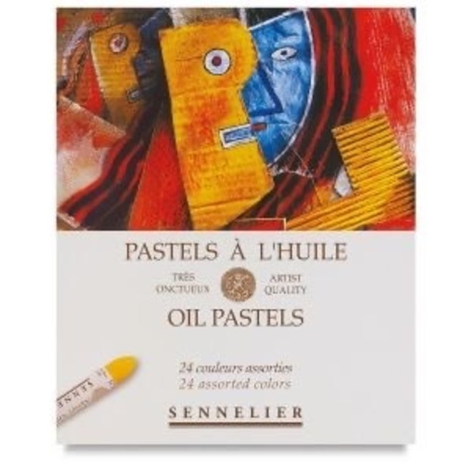 Sennelier Oil Pastel Set Assorted  Colours, Set of 24