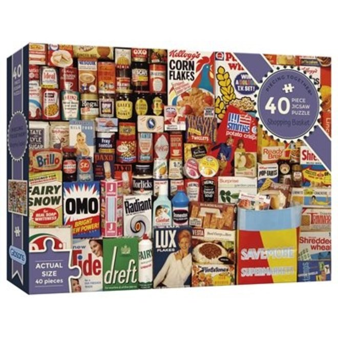 Gibsons Puzzle 40 Shopping Basket