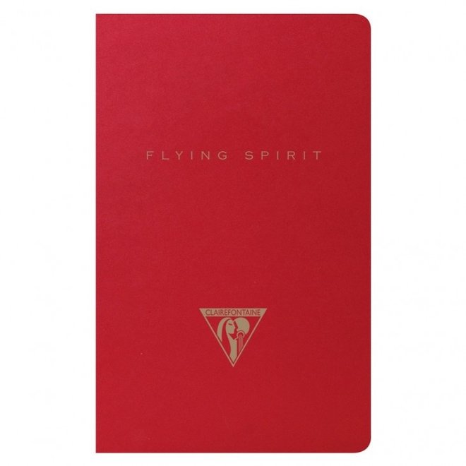 Flying Spirit - Small Sewn Spine Notebook - Red
