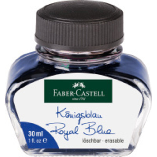 Faber-Castell Bottled Ink 30ml Erasable Blue