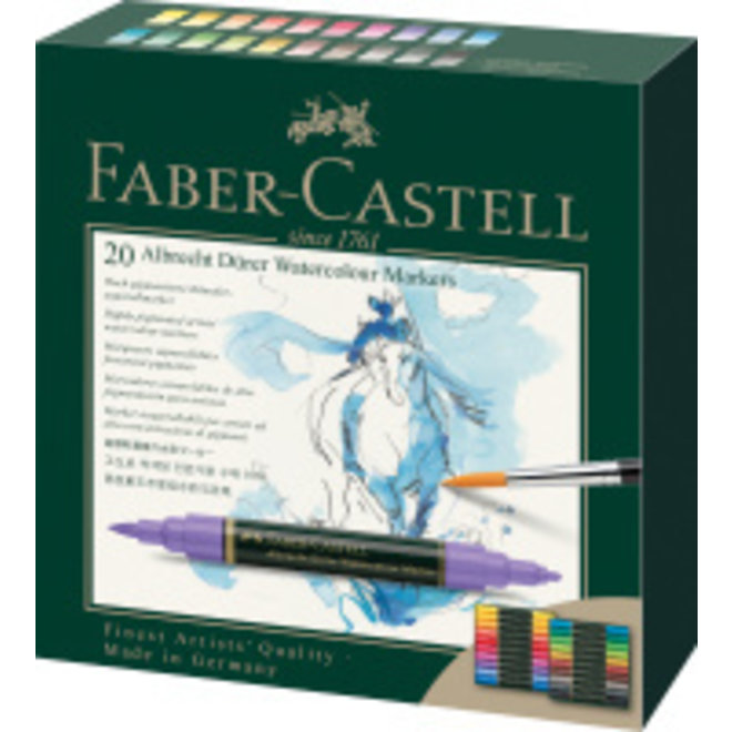 Faber Castell Albrecht Durer  Watercolour  Markers 20 Colour Boxed Set