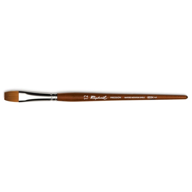 Raphael Precision Watercolour Brush 8534 Flat n°12