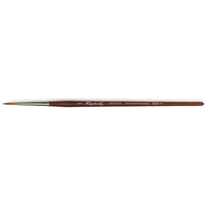 Raphael Precision Synthetic Sable Brush - Short Handle - Round 1