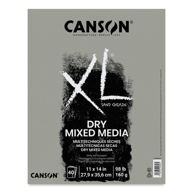 Canson PD XL SAND GRAIN GRAY 11X14 FO 40SH-6
