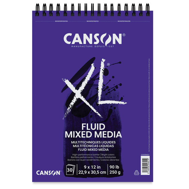 Canson Pd Xl Fluid Mixed Media 9X12 Sp 30Sh-6