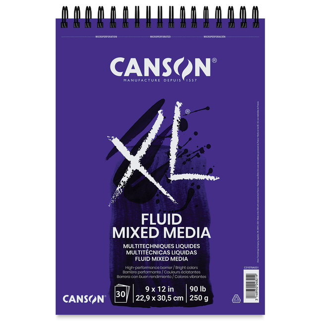 Canson PD XL Fluid Mixed Media 9X12 SP 30SH-6