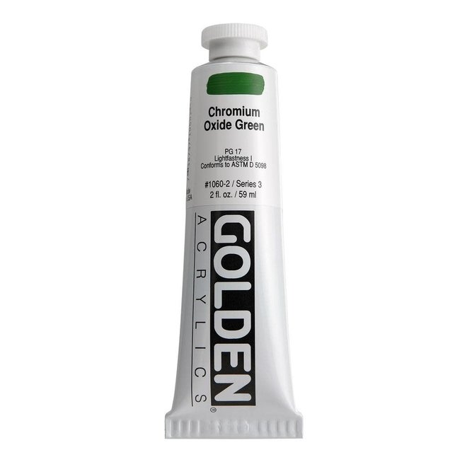 Golden 2Oz Chromium Oxide Green Heavy Body Series 3