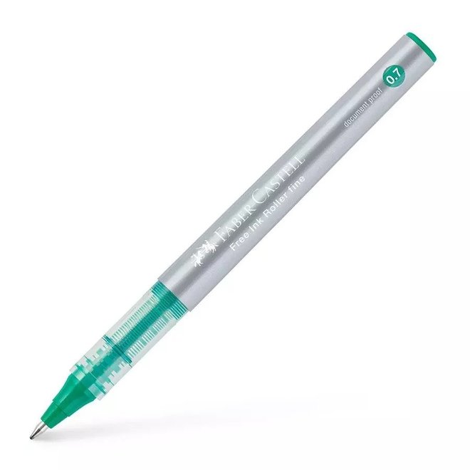 Faber Castell Free Ink Rollerball Penball Pen- Green 0.7