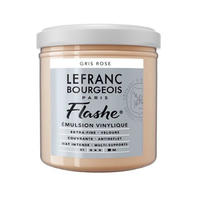 Lefranc & Bourgeois Flashe, Pink Gray, Matte Artist's Color, 125ml Jars