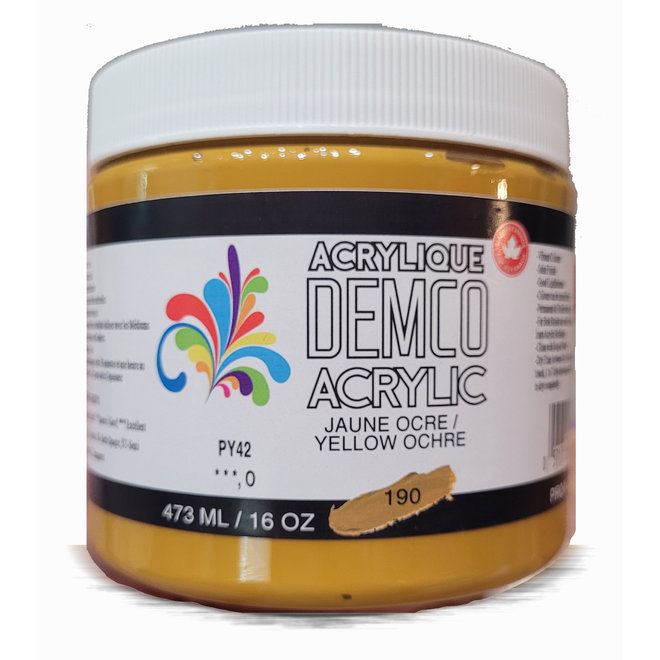 Demco 16Oz 473Ml Acrylic Yellow Ochre