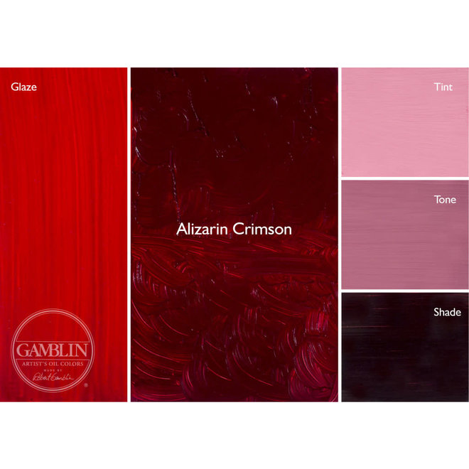 GAMBLIN ARTIST'S OIL COLORS 37ML Alizarin Crimson