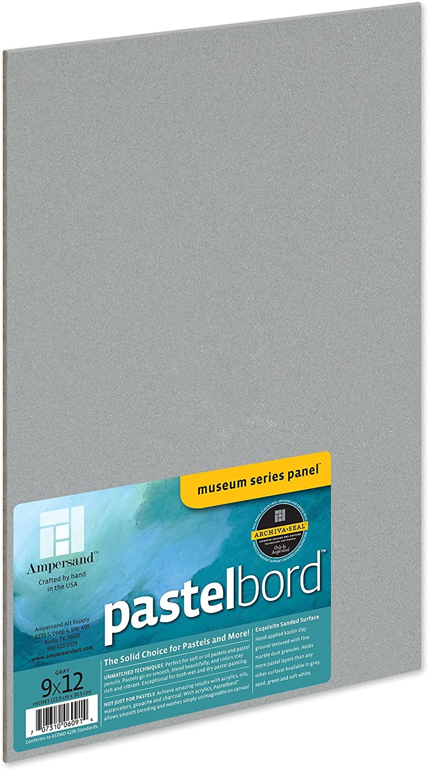 Ampersand Museum Pastelbord 1/8" Gray 9X12 Endeavours ThinkPlay