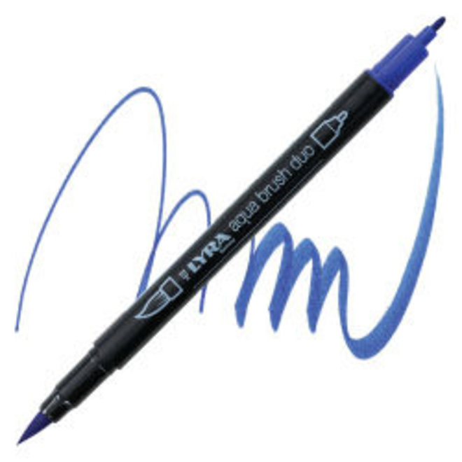 Lyra Aqua Brush Duo Marker - Ultramarine Deep