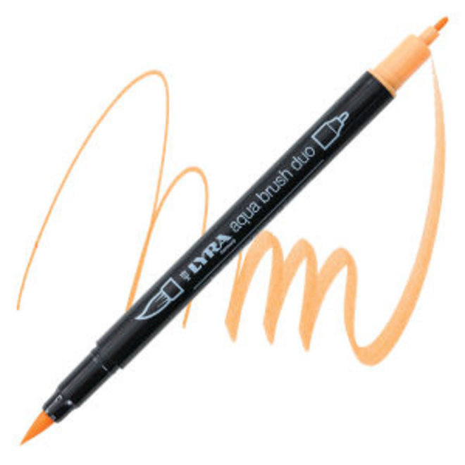Lyra Aqua Brush Duo Marker - Orange Light