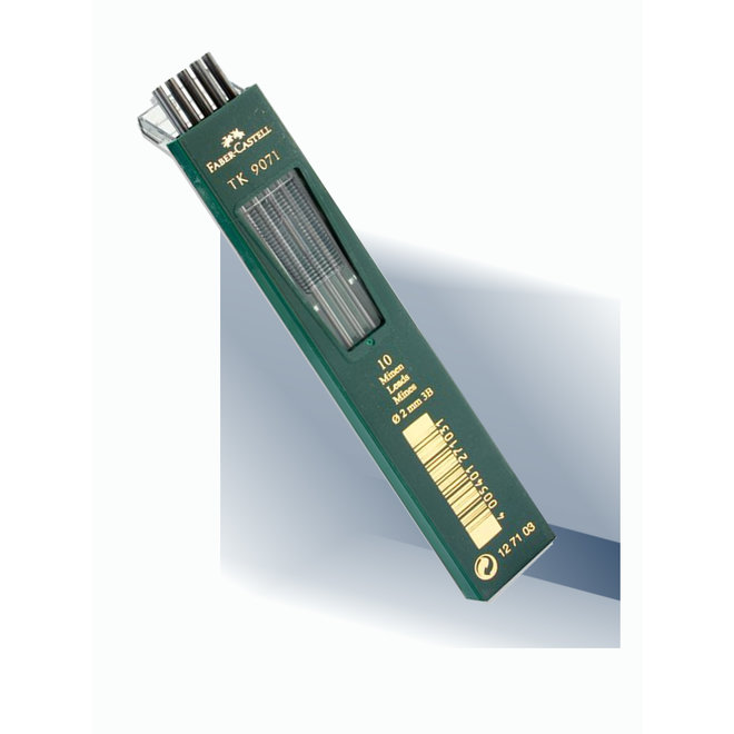 Faber-Castell Tk 9071 Clutch Pencil Lead 10Pk 2Mm 3B