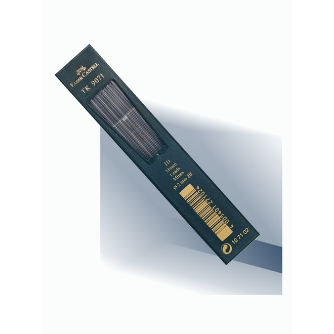 Faber-Castell Tk 9071 Clutch Pencil Lead 10Pk 2Mm 2B