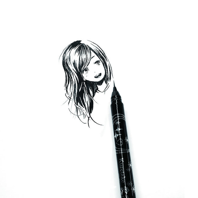 KURETAKE Ultra-Fine Japanese Brush Pen Illustration