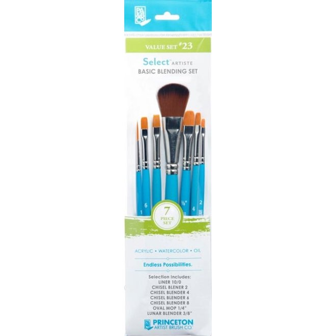 Princeton Select Artiste Mix Media Value Brush Set - #23 Basic Blending