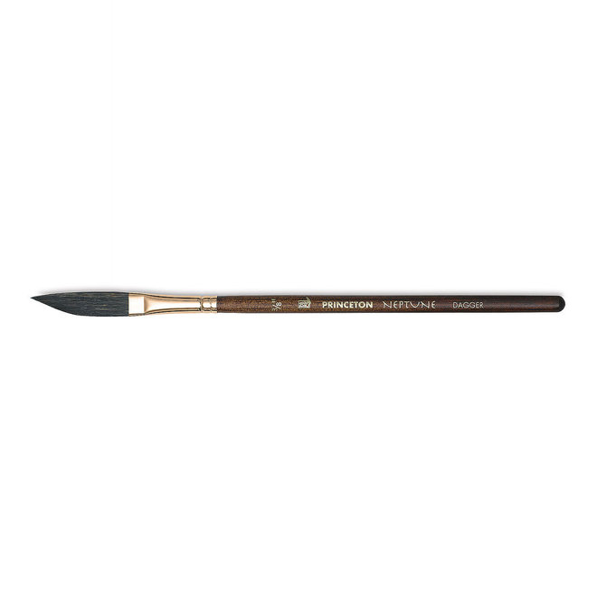 Princeton Neptune Synthetic Squirrel Watercolor Brushes, Dagger 3/8"