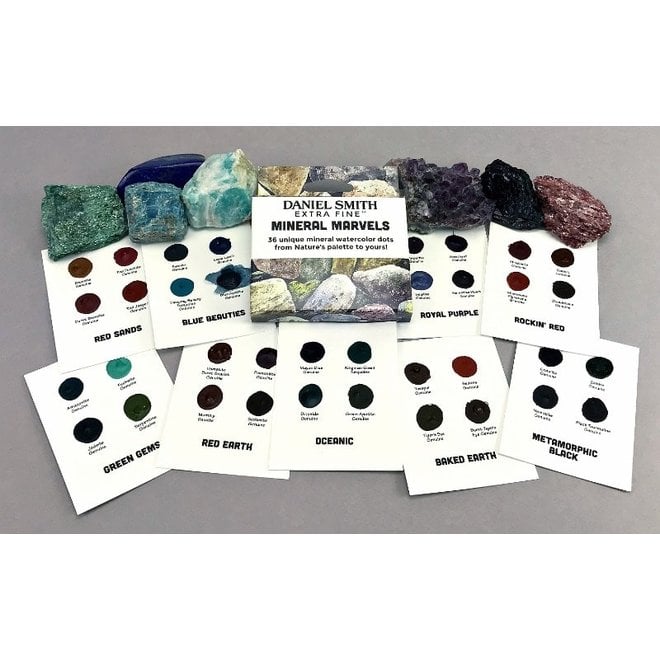 Daniel Smith Watercolour MINERAL DOTCARD 36/SET