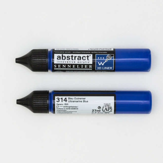 Sennelier Acrylic Abstract Liner 27ml  Ultramarine Blue