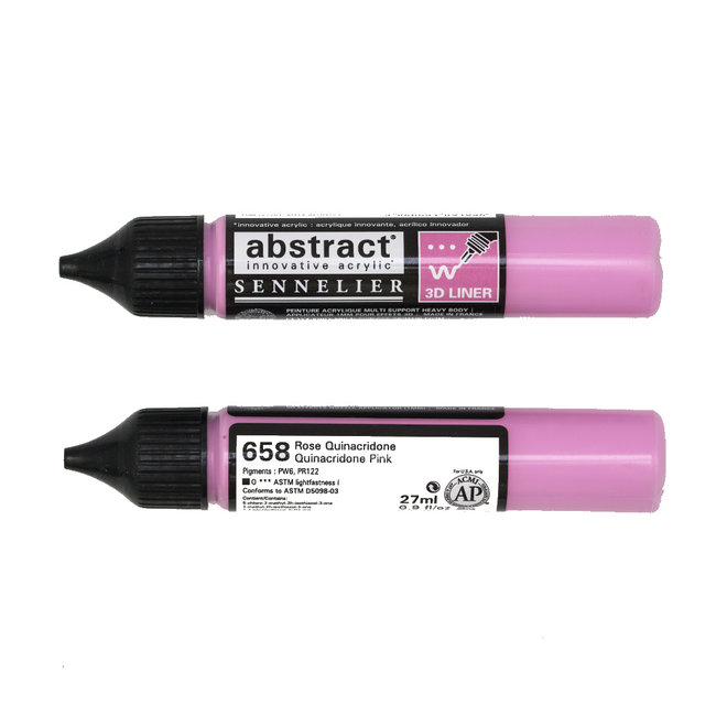 Sennelier Acrylic Abstract Liner 27ml  Quinacridone Pink