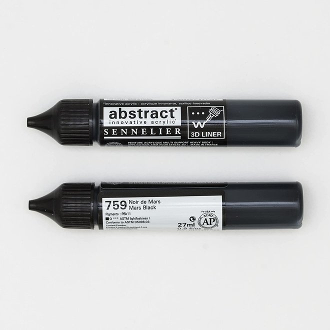Sennelier Acrylic Abstract Liner 27ml  Mars Black