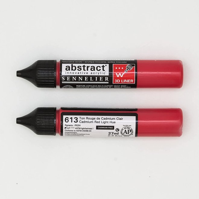Sennelier Acrylic Abstract Liner 27ml  Cadmium Red Light Hue