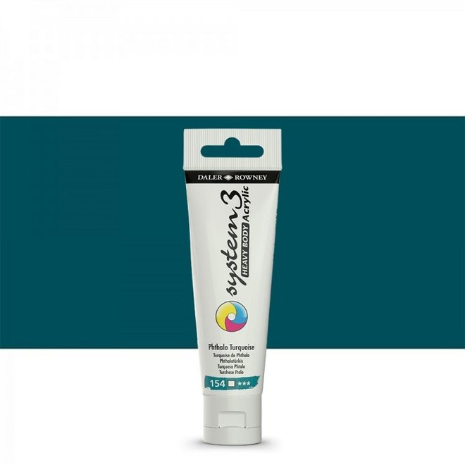 System 3 59ml Heavy Body Acrylic Phthalo Turquoise