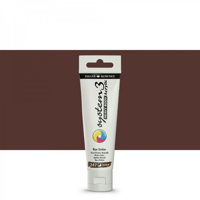 System 3 59ml Heavy Body Acrylic Raw Umber