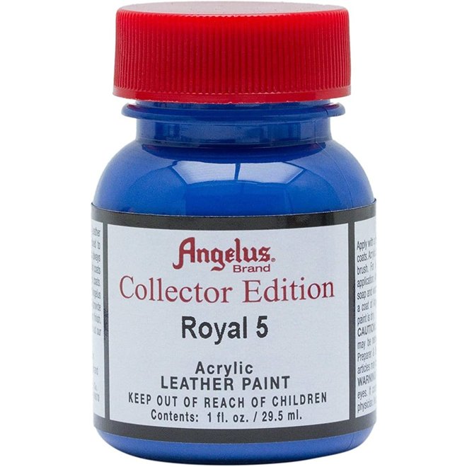 Angelus Collector Edition Acrylic Leather Paint, Royal 5 - 1 oz. Bottle