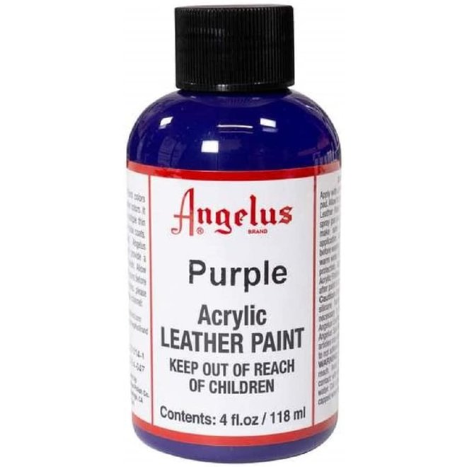 Angelus Acrylic Leather Paint, 4 oz. Bottles Purple