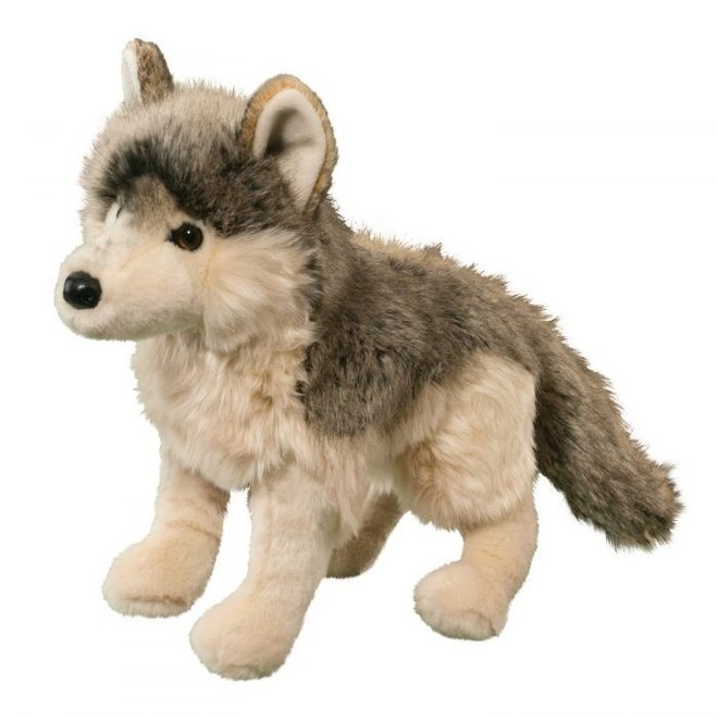 Douglas Cuddle Toy Plush - Smoke Wolf, D-Lux
