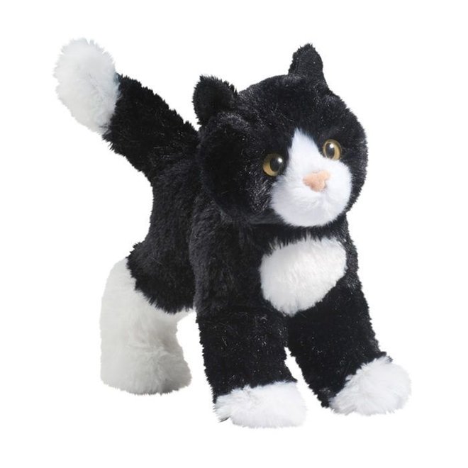 Douglas Cuddle Toy Plush Snippy Black & White Cat