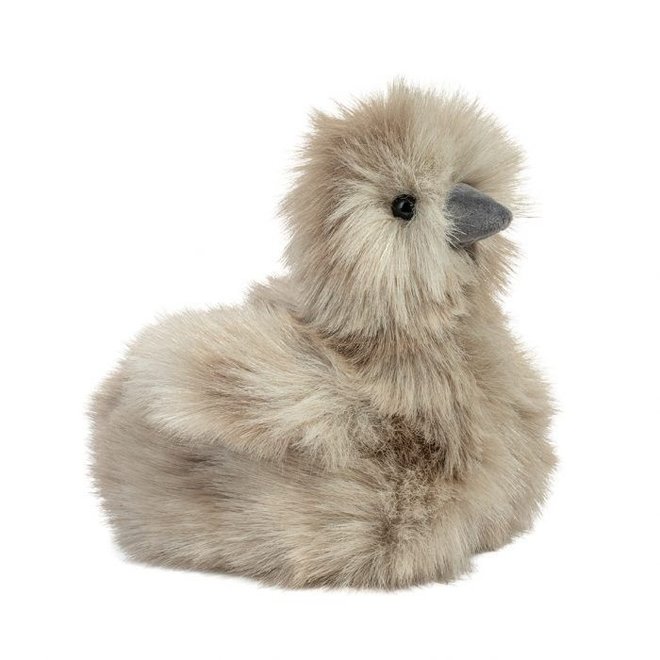 Douglas Cuddle Toy Plush Zara Gray Silky Chick